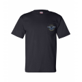 OMS Falcon Navy USA Made Preshrunk Cotton Pocket Tee