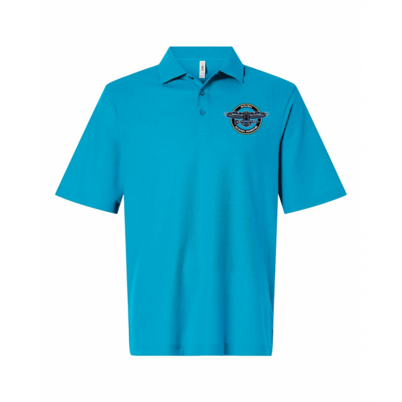 OMS Raven embroidered 60/40 Cotton Polo